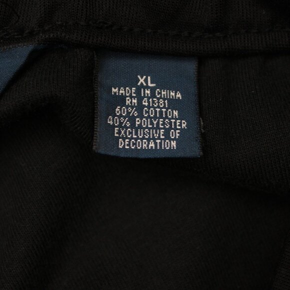 Polo Ralph Lauren Sweatpants Mens XL Black/White Zip Ankle Joggers 32" inseam - Picture 11 of 13